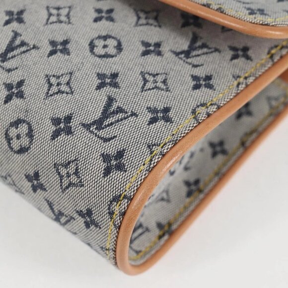 LOUIS VUITTON Monogram Mini Camille Chain Shoulder Bag Blue M92002 Auth EC1035AM - Picture 5 of 16